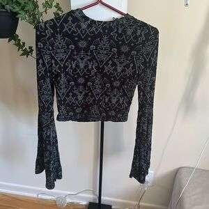Killstar Bell Sleeves Crop Top